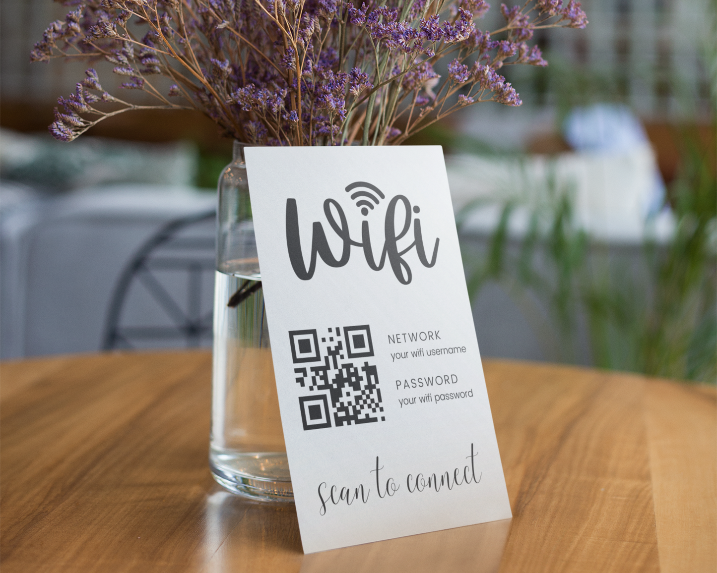 Real Estate Template – Airbnb Wifi Sign