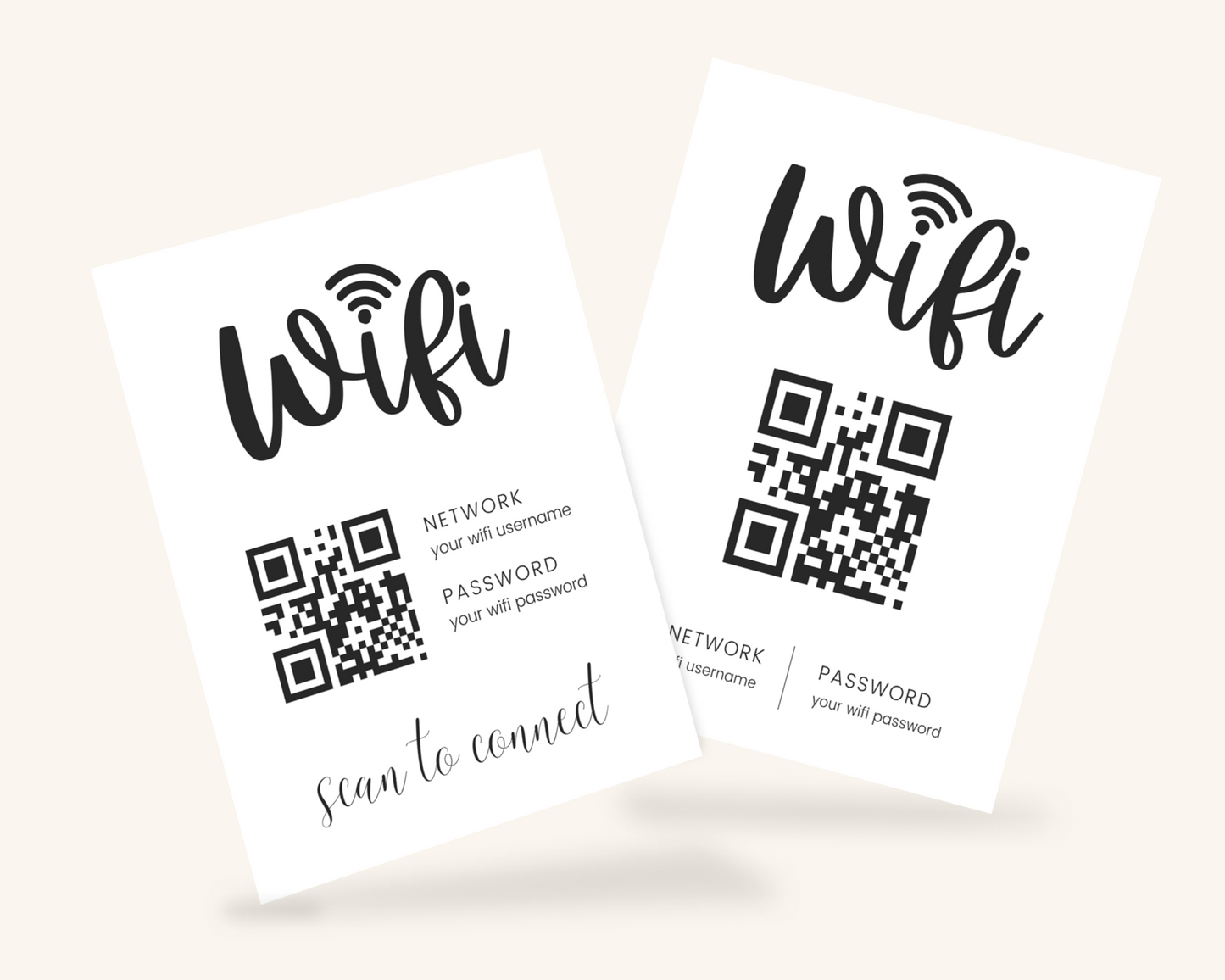 Real Estate Template – Airbnb Wifi Sign