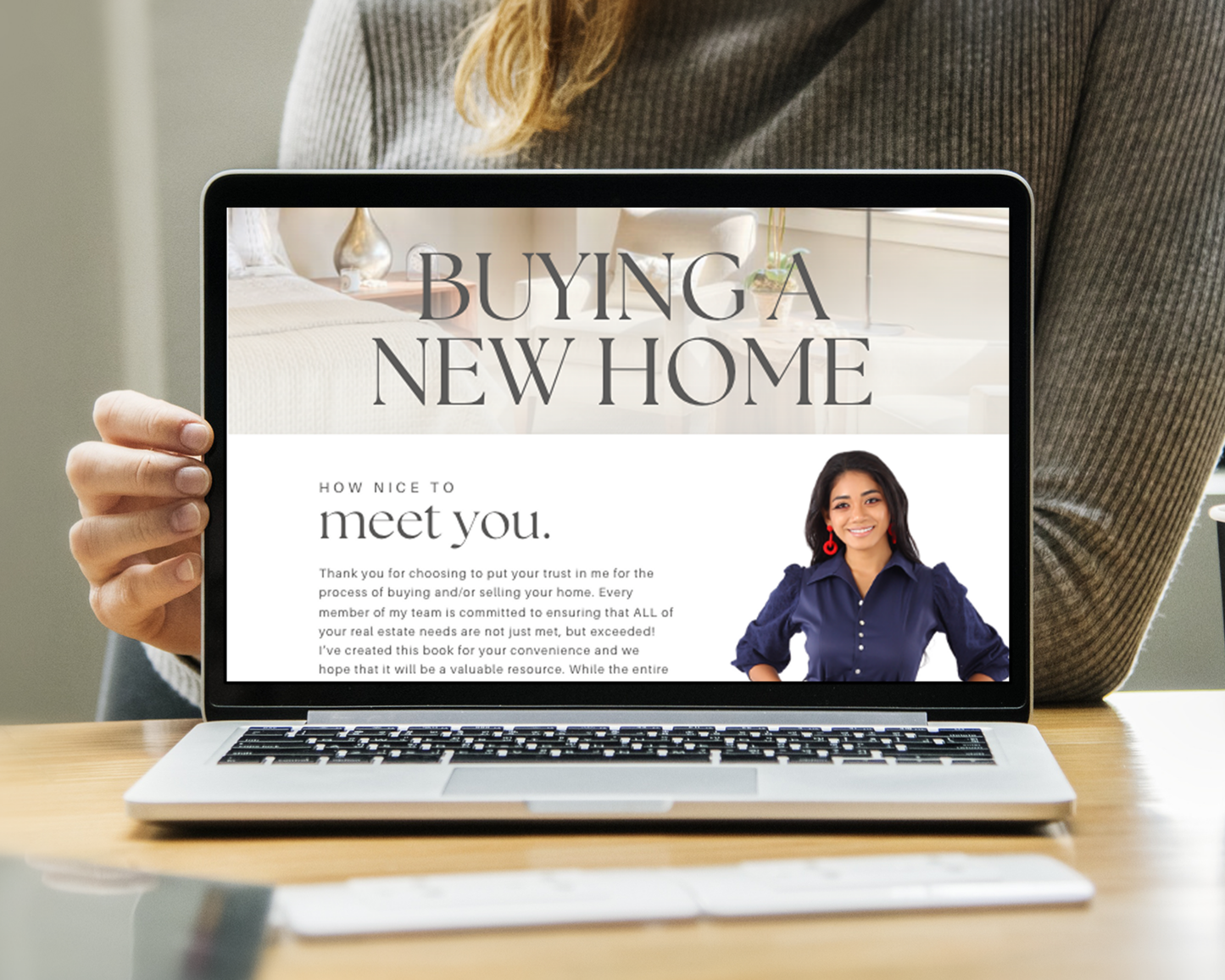 Home Buyer Presentation Canva Landing Page - Peaceful Design Style