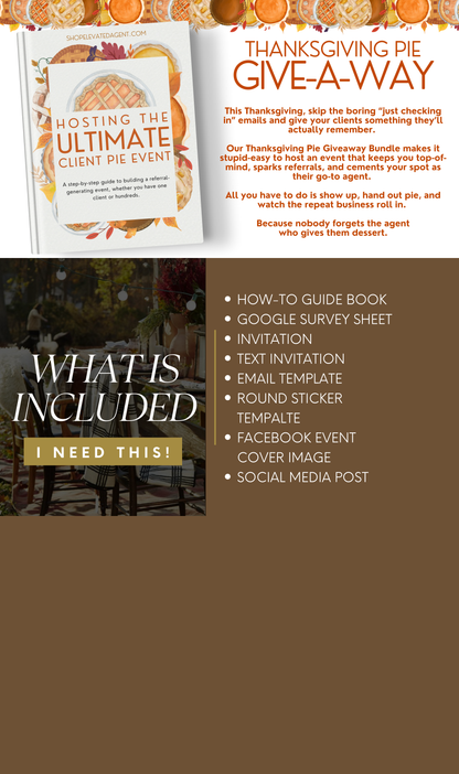 Thanksgiving Pie Give-A-Way Event Bundle 3