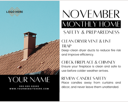 Home Safety Calendar Style 2