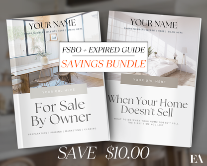 Expired and FSBO Bundle - Peaceful Design Style