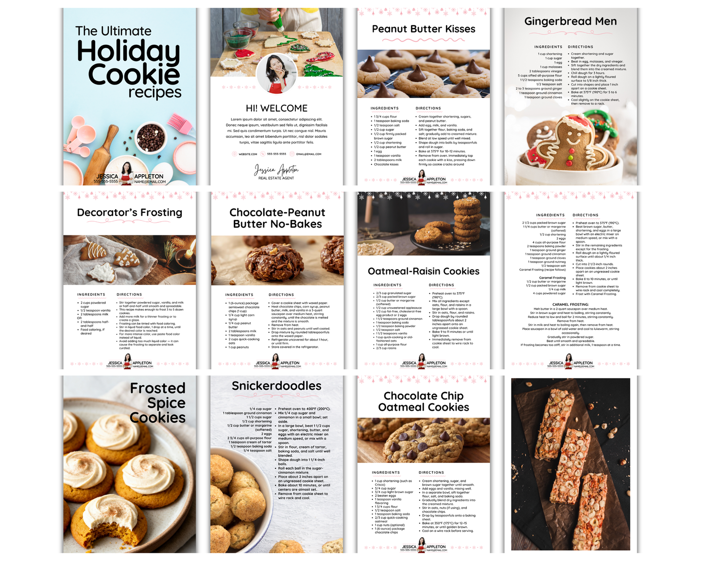 Holiday Cookie Cookbook Template