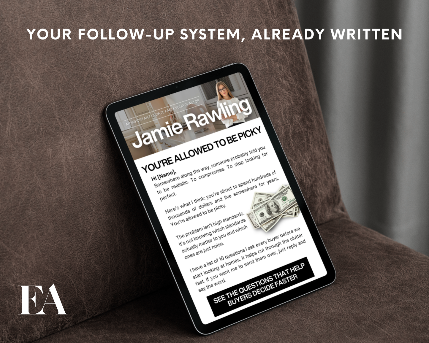 Open House Email Follow Up Drip Campaign - Classic Design Style