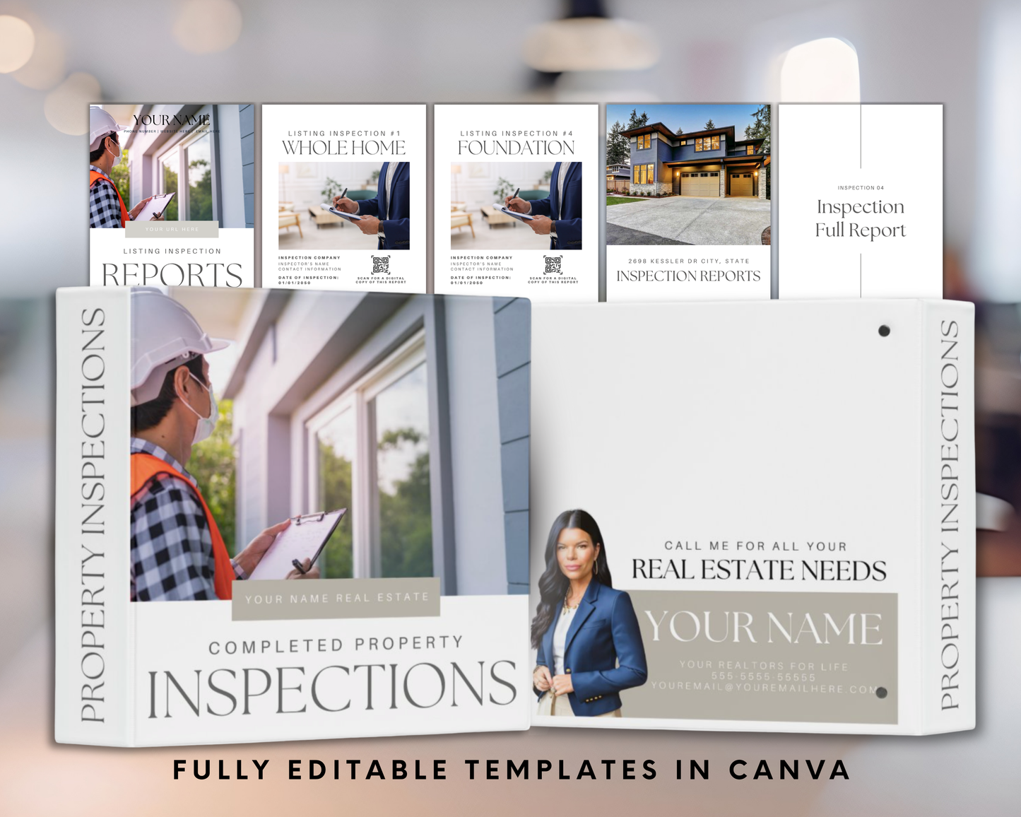 Listing Inspections Binder - Peaceful Design Style