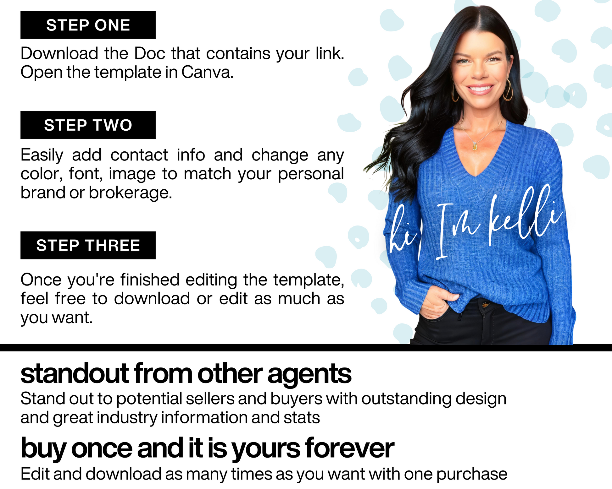 Client Welcome Packet, Real Estate Template, New Client Packet, Real Estate Marketing, Canva Template, Home Buyer Packet, Buyer's Guide