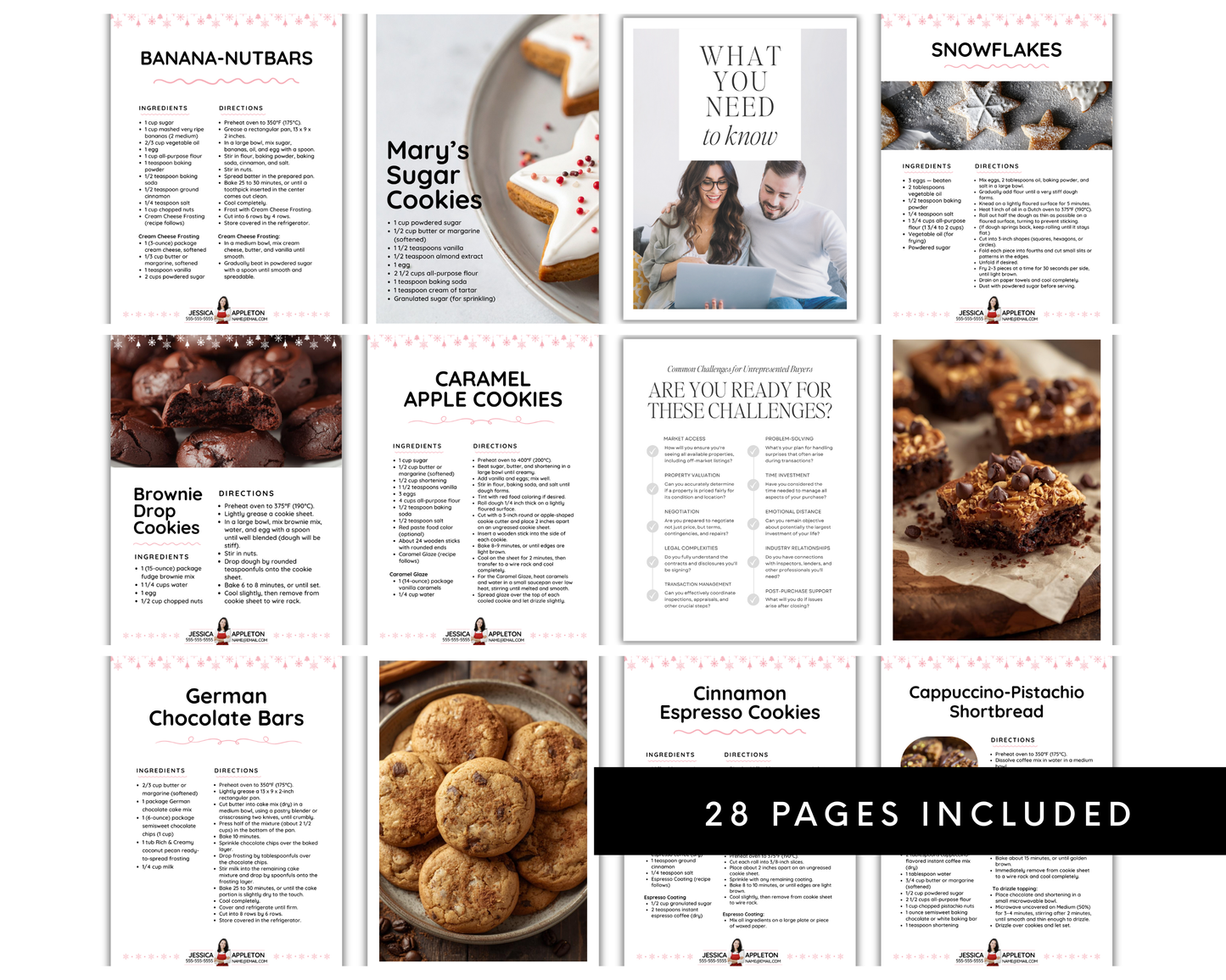 Holiday Cookie Cookbook Template