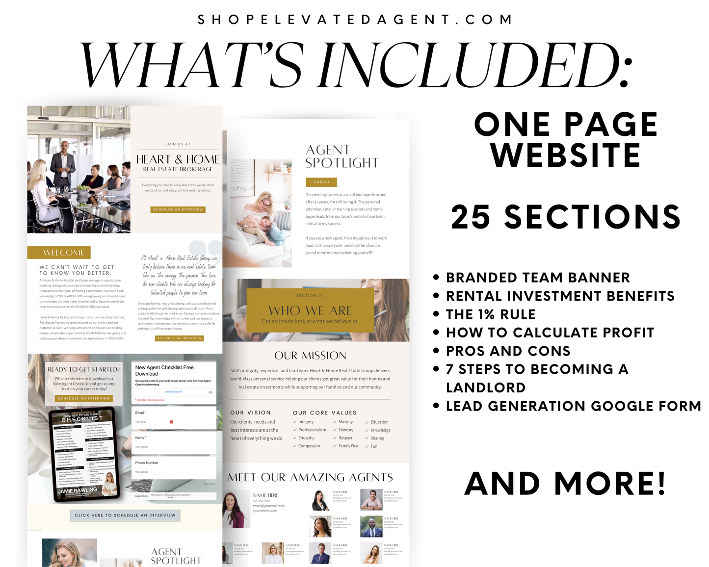 Agent Recruit Landing Pages