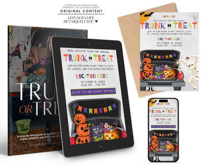 trick or treat event,realtor event,event flyer,halloween event,halloween planner,real estate event,real estate farming,realtor appreciation,realtor halloween,realtor marketing,trick or treat bag,trunk or treat event,trunk or treat kit