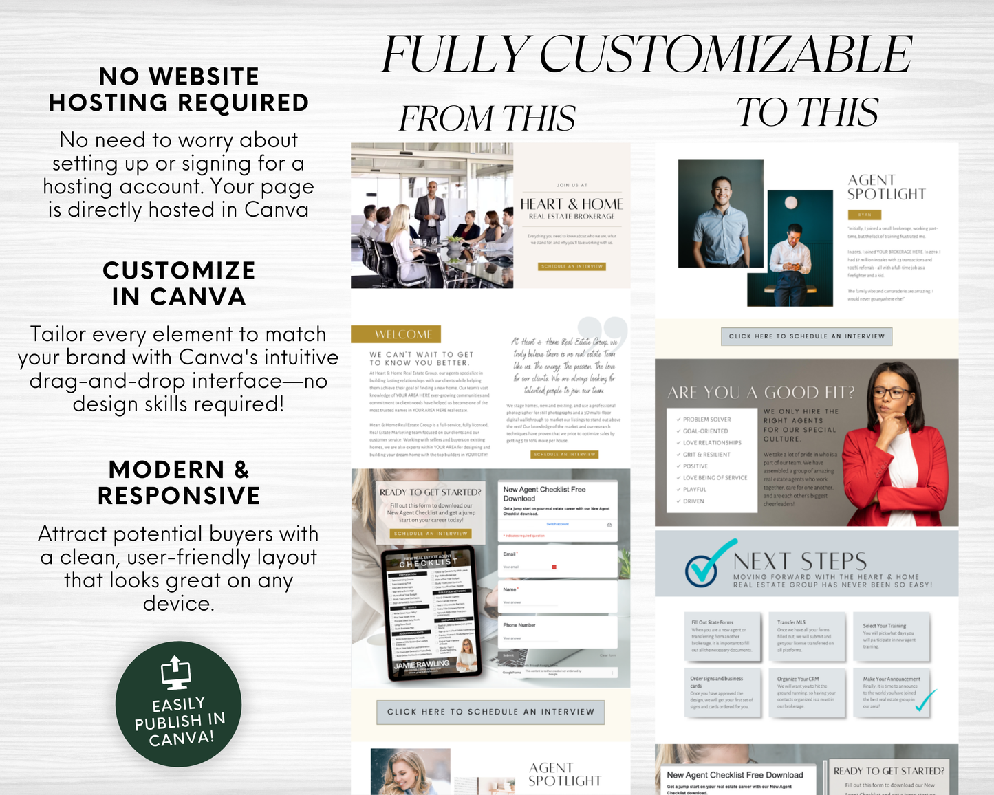 Agent Recruit Landing Pages