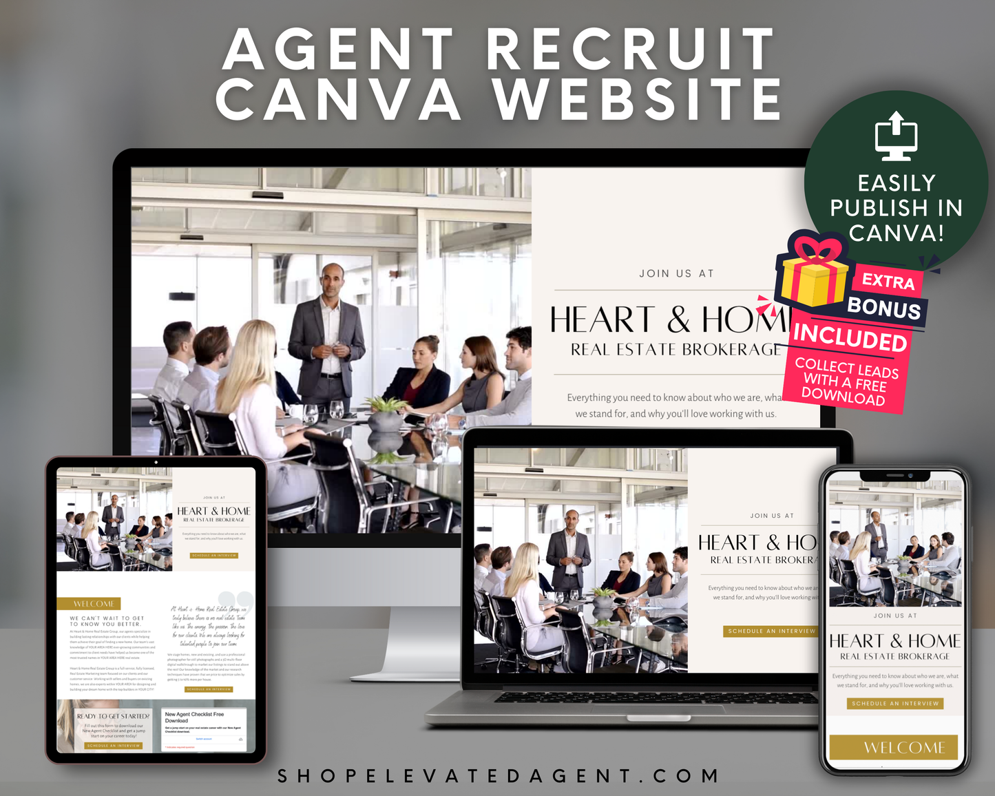 Agent Recruit Landing Pages