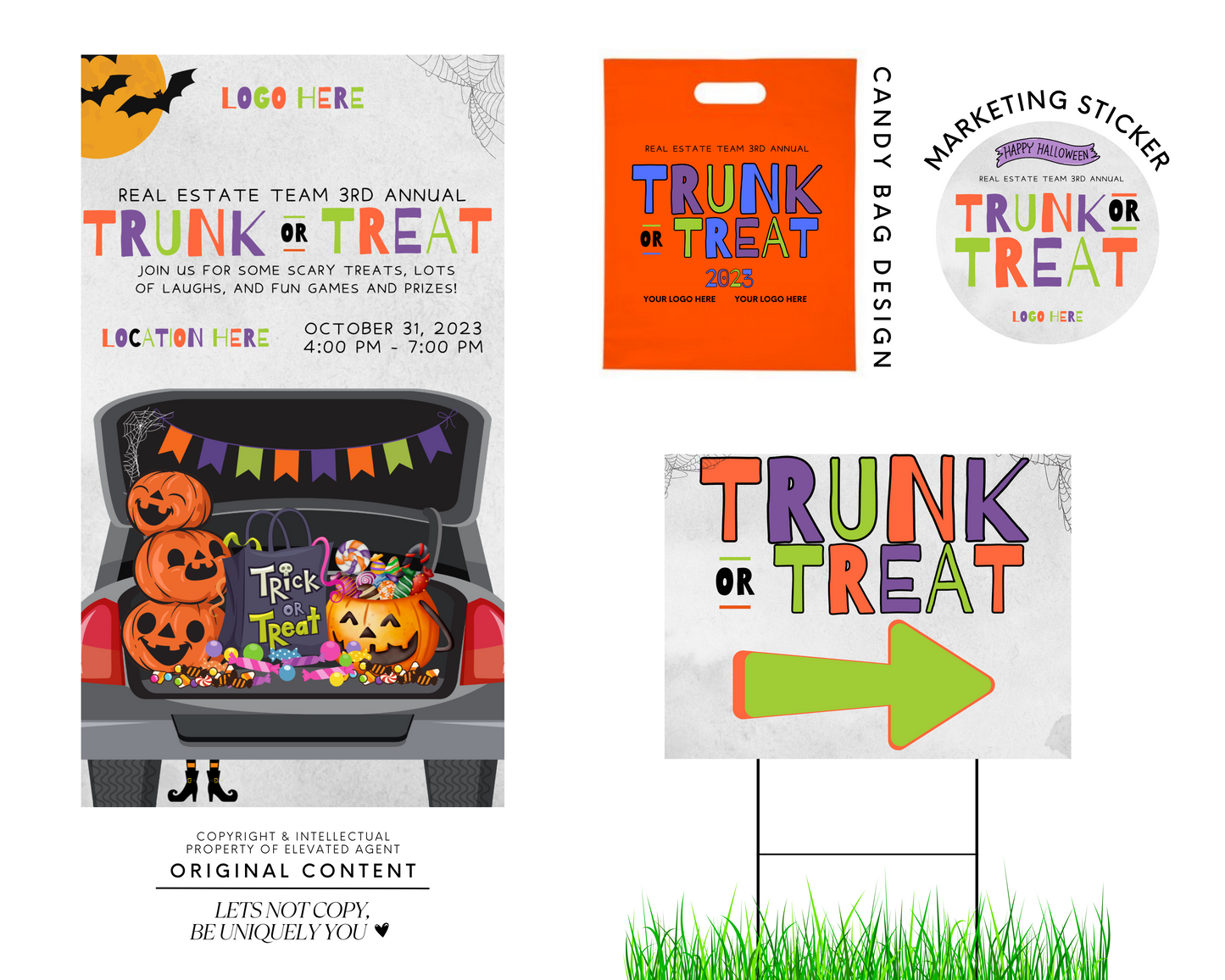 trick or treat event,realtor event,event flyer,halloween event,halloween planner,real estate event,real estate farming,realtor appreciation,realtor halloween,realtor marketing,trick or treat bag,trunk or treat event,trunk or treat kit