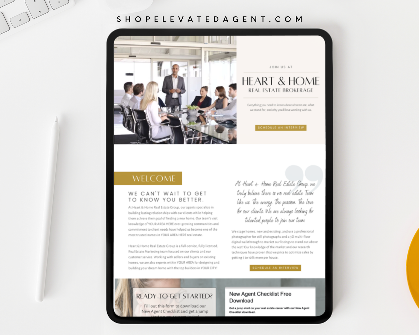 Agent Recruit Landing Pages