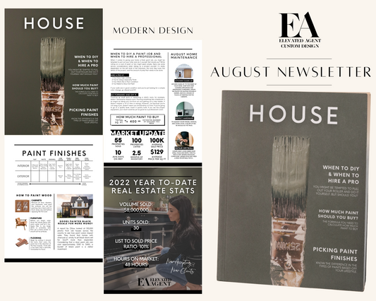 August Newsletter Template Real Estate Template for Newsletter Real Estate Newsletter Template for Realtors Real Estate Newsletter Template 