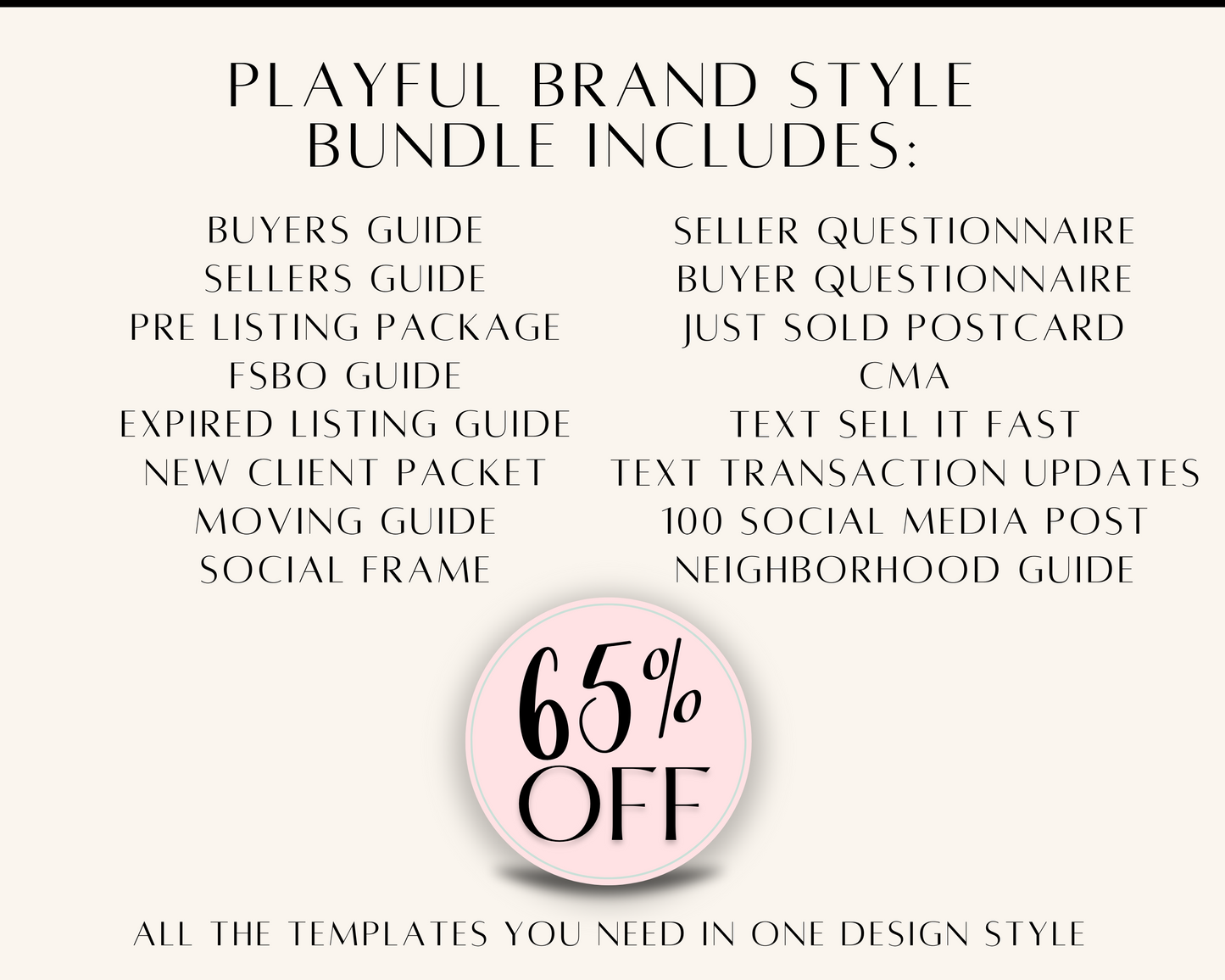 Pink Real Estate Templates Playful Bundle 1