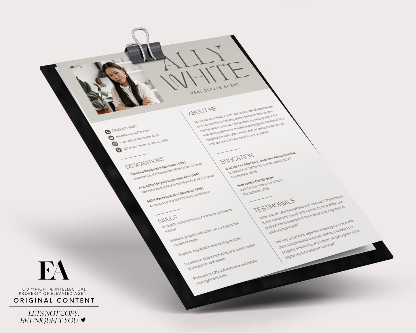 Resume Template 1