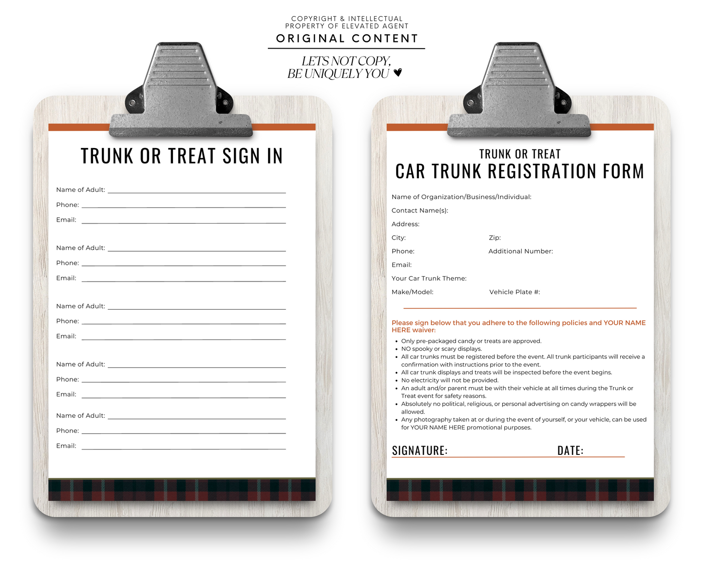 Trunk or Treat Real Estate Event Marketing Bundle for Halloween