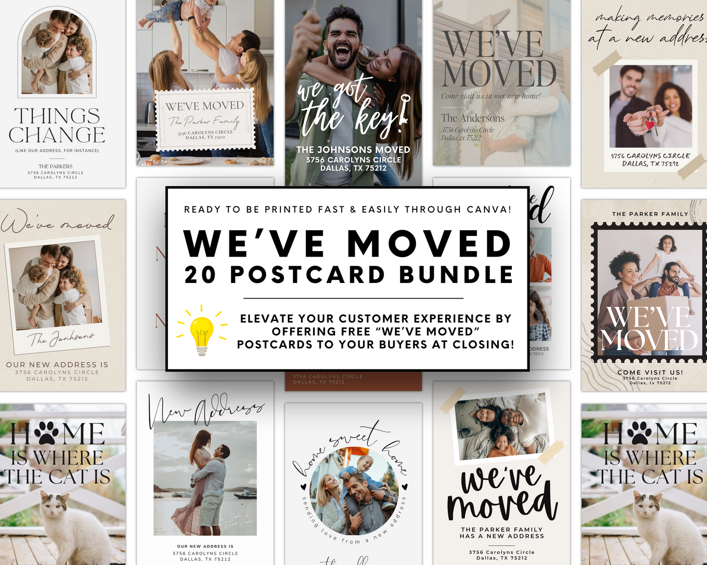 We've Moved Postcard Bundle