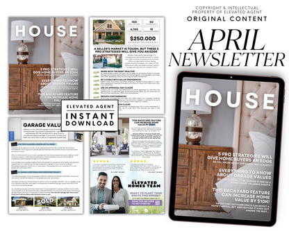 April Newsletter( 8.5x11 ) - Real Estate Template