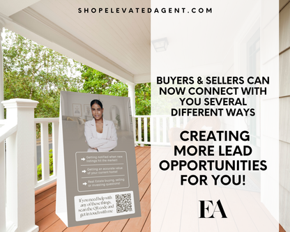 Open House A-Frame Sign 1 - Peaceful Design Style