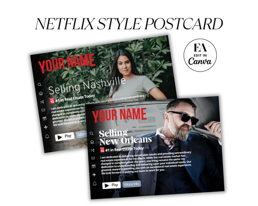 Netflix Style Postcard - Real Estate Template