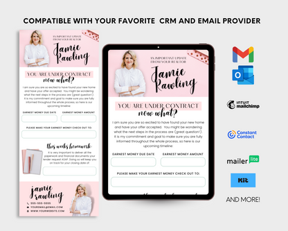 Under Contract Email Drip Playful Design Style