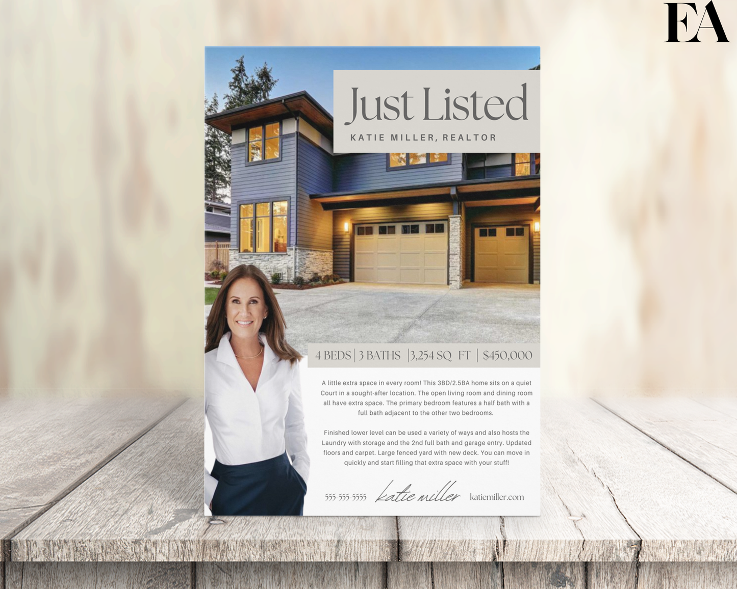 Real Estate Property Flyer - Peaceful Design Style