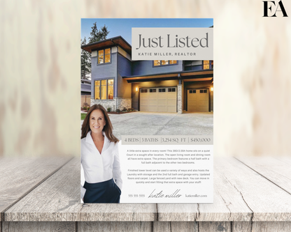 Real Estate Property Flyer - Peaceful Design Style