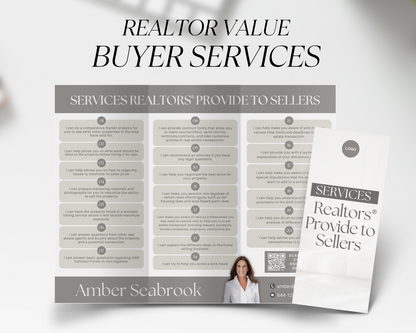 Realtor Value Trifold Brochure - Peaceful Design Style