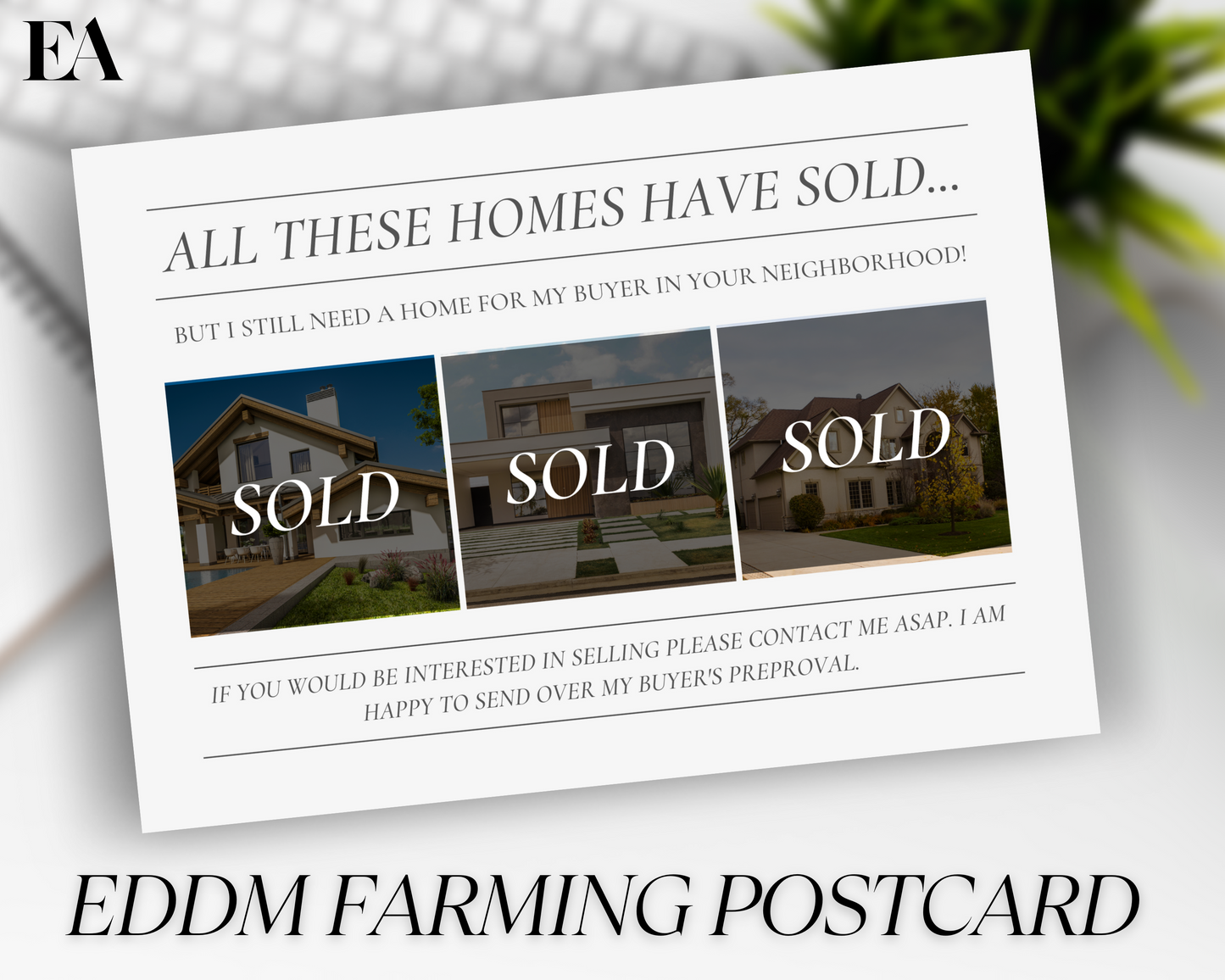 Real Estate Template – Farming Postcard for Sellers