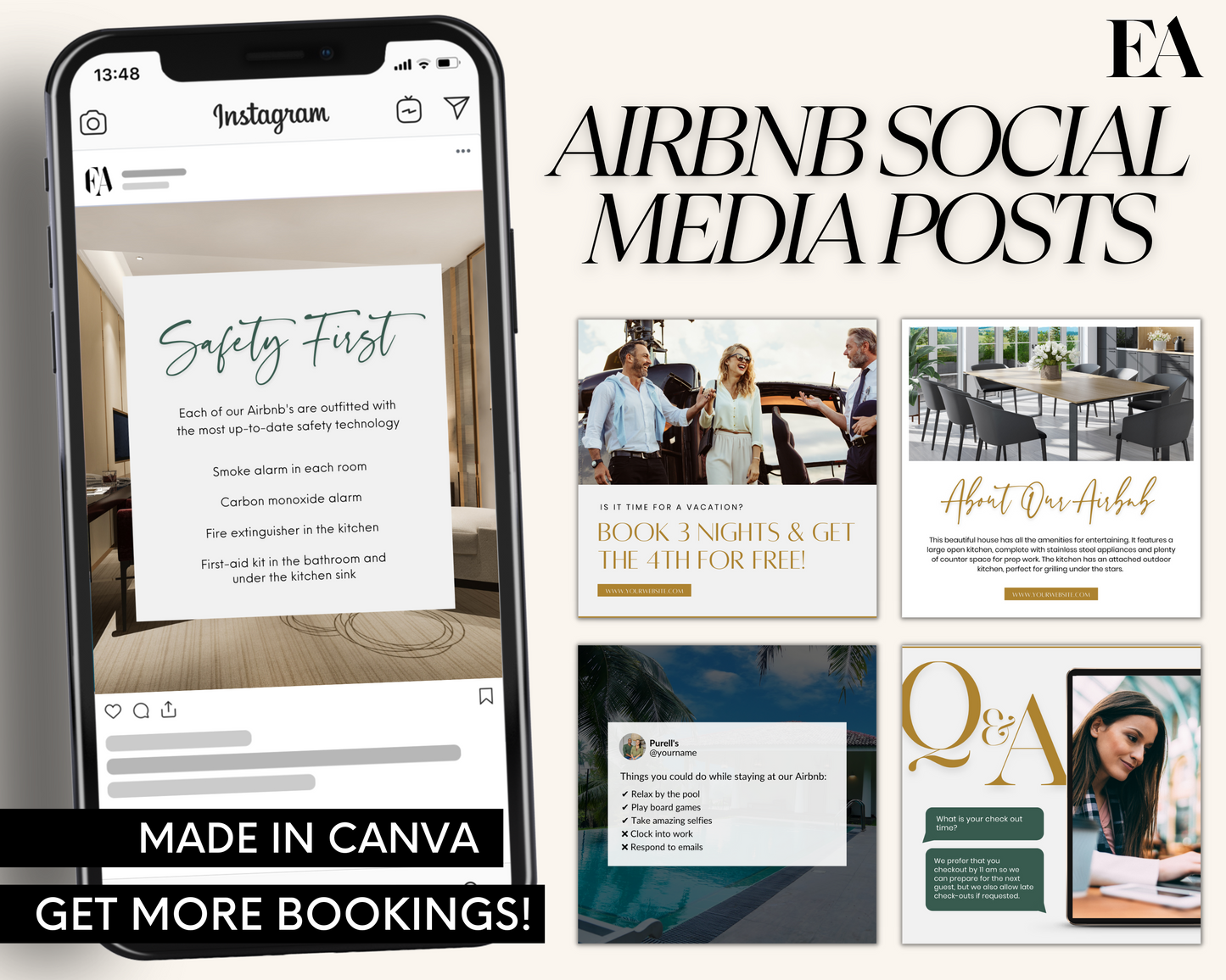 Real Estate Template – Exclusive Airbnb Social Media Posts