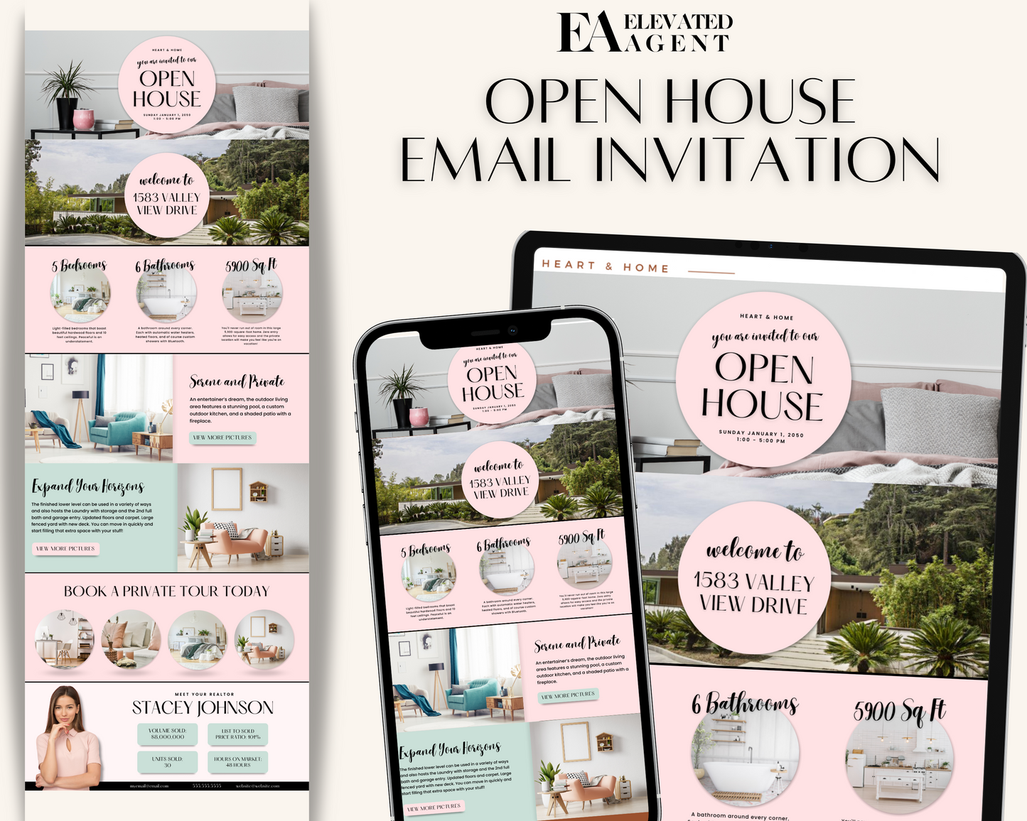 Open House Email Playful