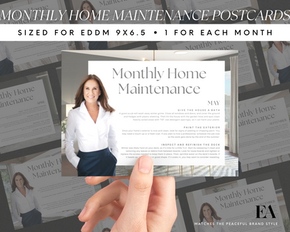 Real Estate Template – Home Maintenance Postcards - Peaceful Brand