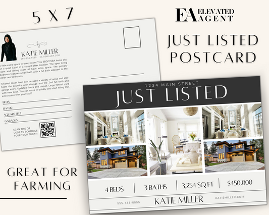 Real Estate Template – Just Listed Postcard