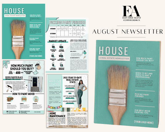 August Newsletter Template Real Estate Template for Newsletter Real Estate Newsletter Template for Realtors Real Estate Newsletter Template 