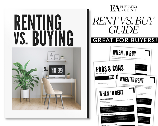 Real Estate Template for Rent or Buy Real Estate Renting Template for Buyers Real Estate Rent vs. Buy Printable Template