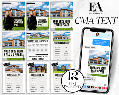 Real Estate Template Text Message Images for CMA