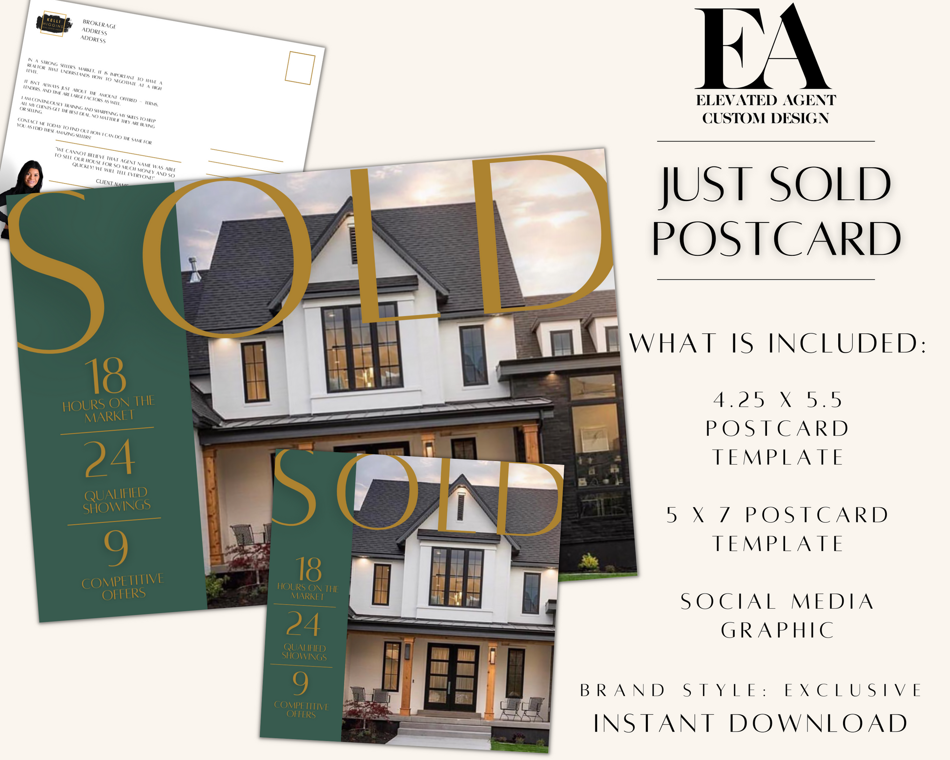 Real Estate Template – Just Sold Postcard - Exclusive Brand Style