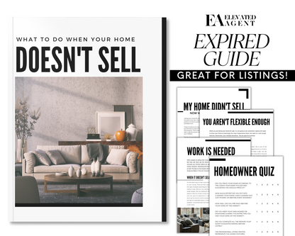 Real Estate Expired Listing Template Real Estate Expired Listing Guide Template for Expired Listings Real Estate Template