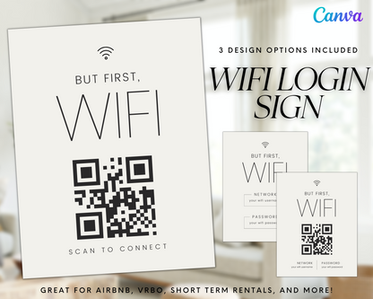 Real Estate Template – Airbnb Wifi Sign