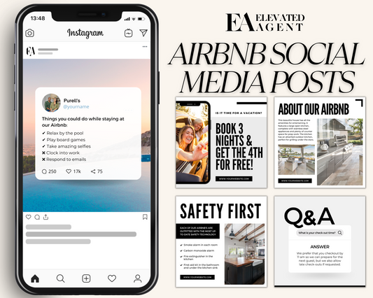 Real Estate Template – Minimal Airbnb Social Media Posts 3