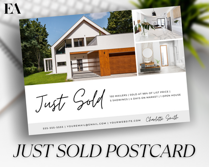 Real Estate Template – Just Sold Postcard