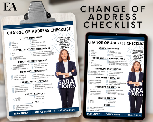 Real Estate Change of Address Checklist