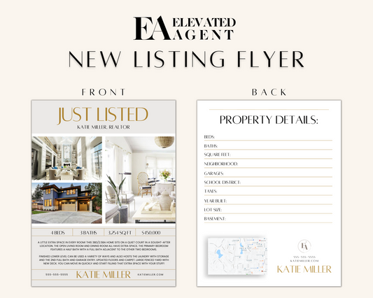 Just Listed Flyer - Exclusive