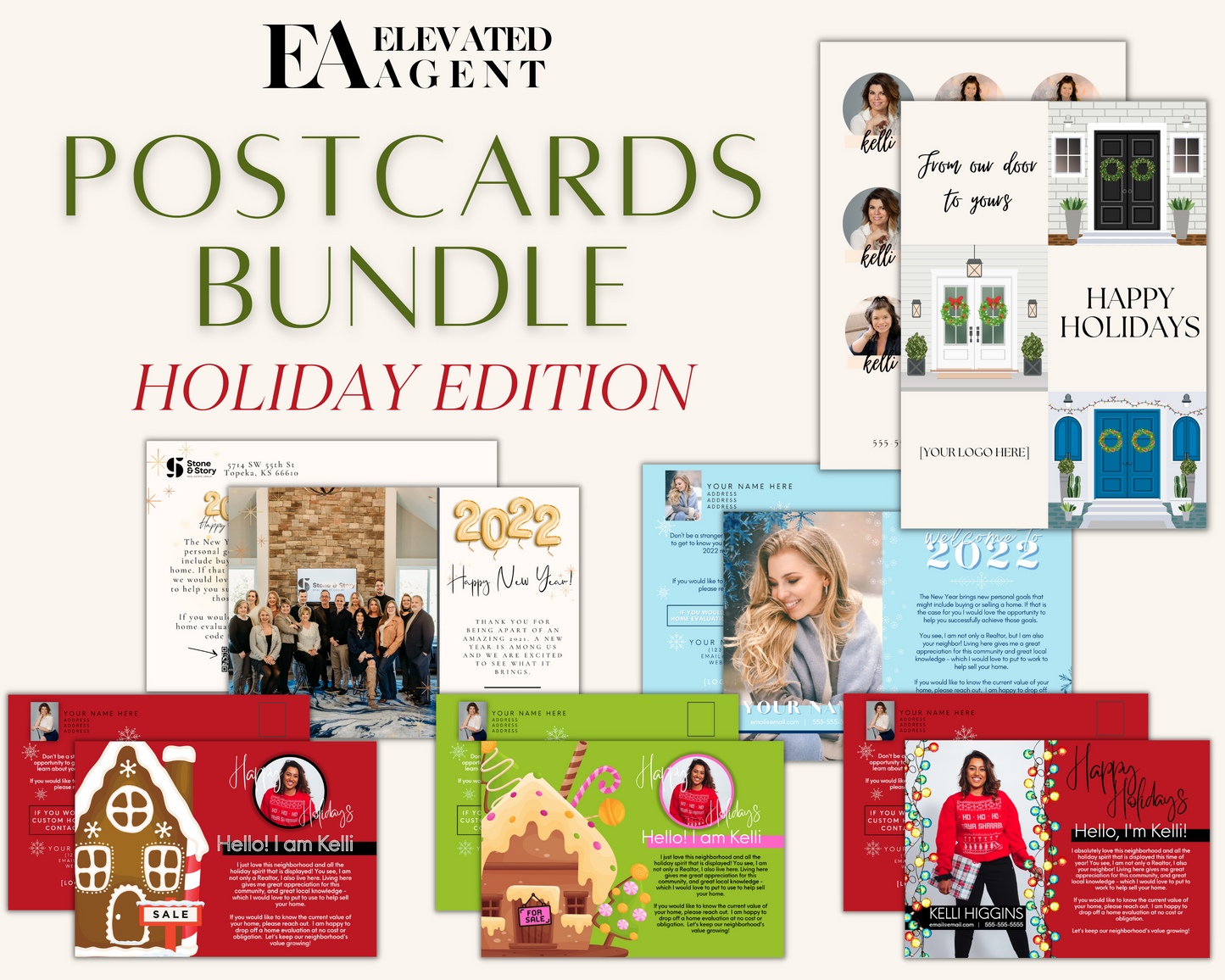 Real Estate Template – Christmas Postcard Bundle