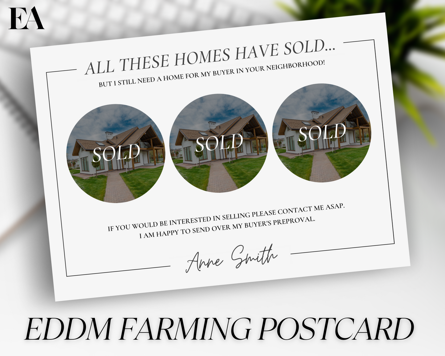 Real Estate Template – Farming Postcard for Sellers