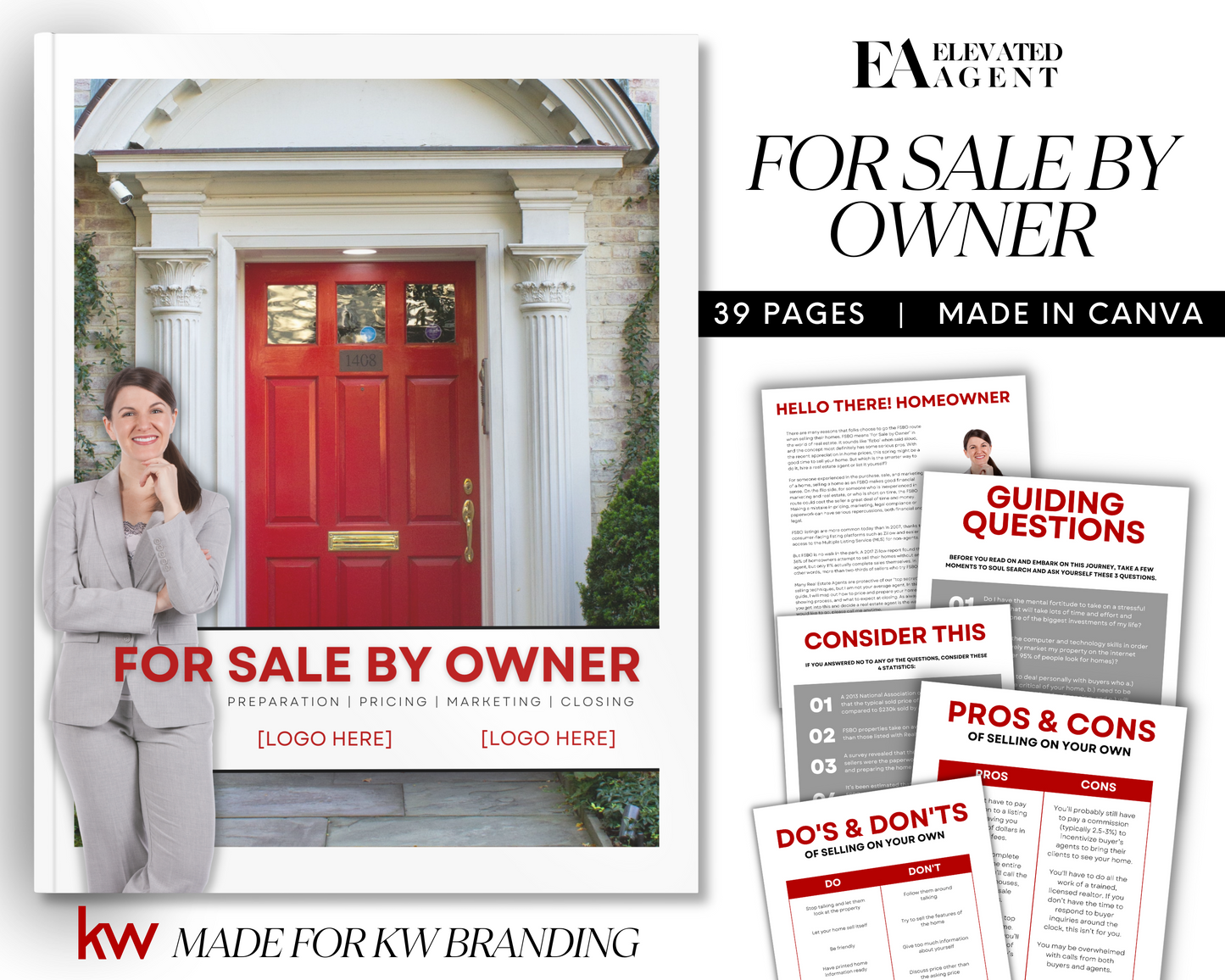 Real Estate FSBO Presentation Template for Keller Williams FSBO Presentation Template for KW FSBO Presentation Real Estate Guide