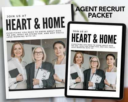 Agent Recruitment Marketing Real Estate Template Minimal Brand Style