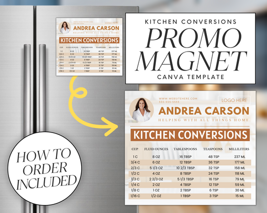 Real Estate Template – Promo Magnet with Kitchen Conversions 4