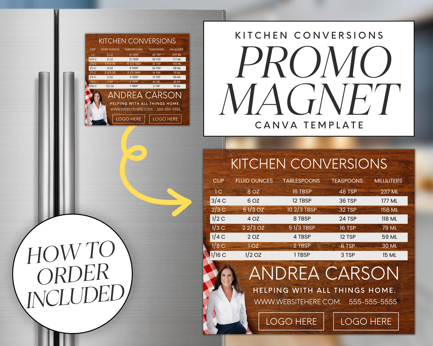 Real Estate Template – Promo Magnet with Kitchen Conversions 11